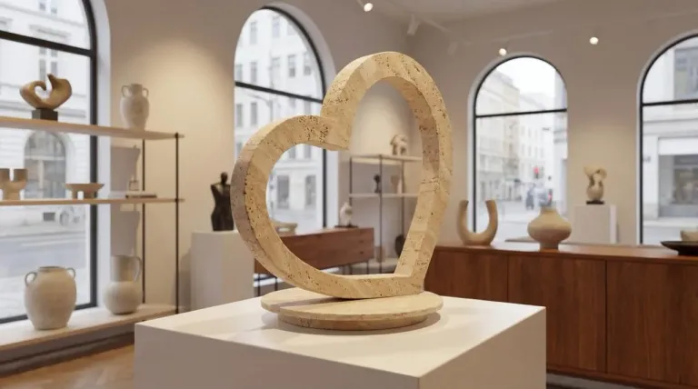 Cuore di Marmo H 60 in Palissandro